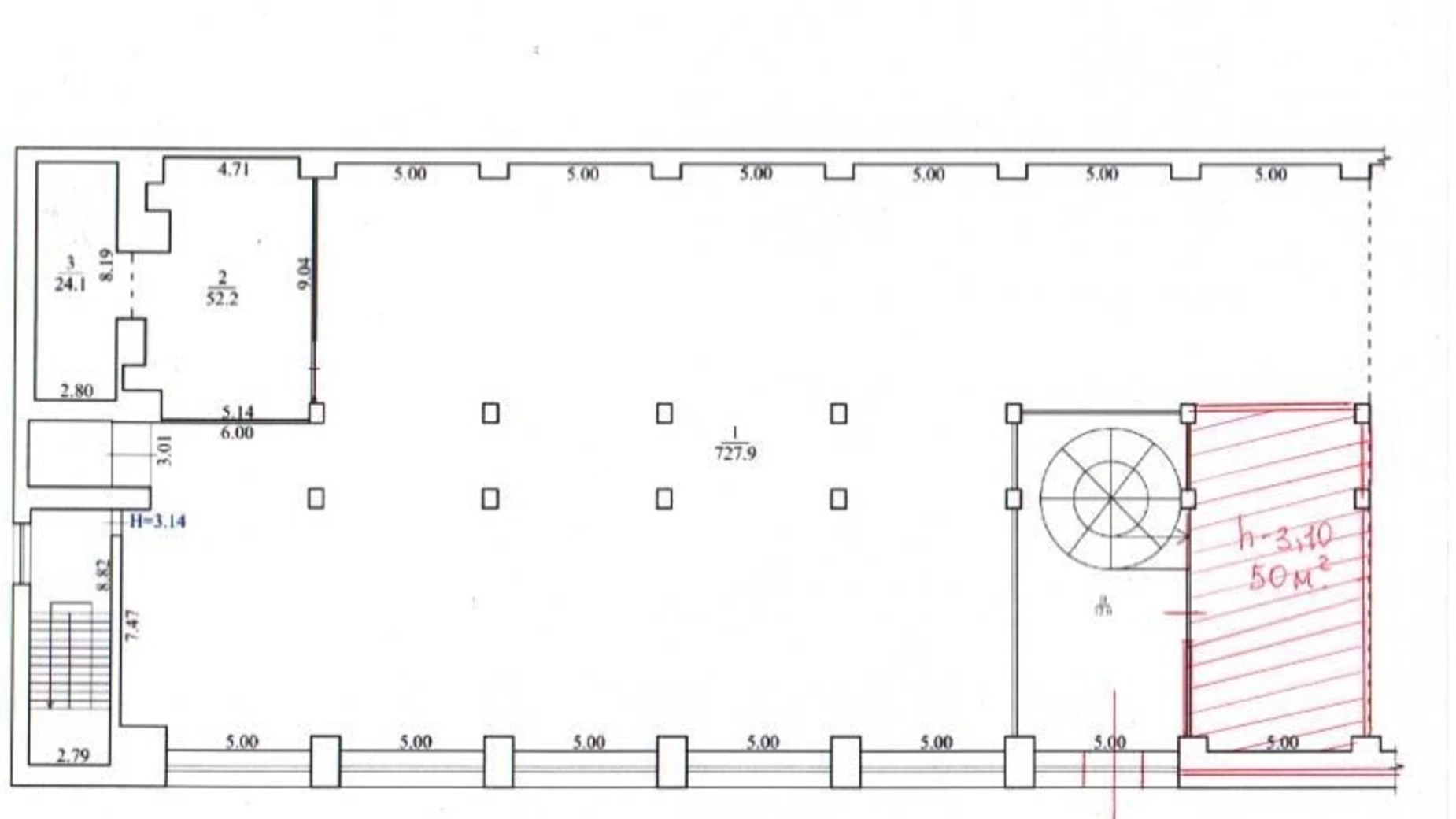 Здається в оренду приміщення вільного призначення 50 кв. м в 7-поверховій будівлі, цена: 20000 грн - фото 2