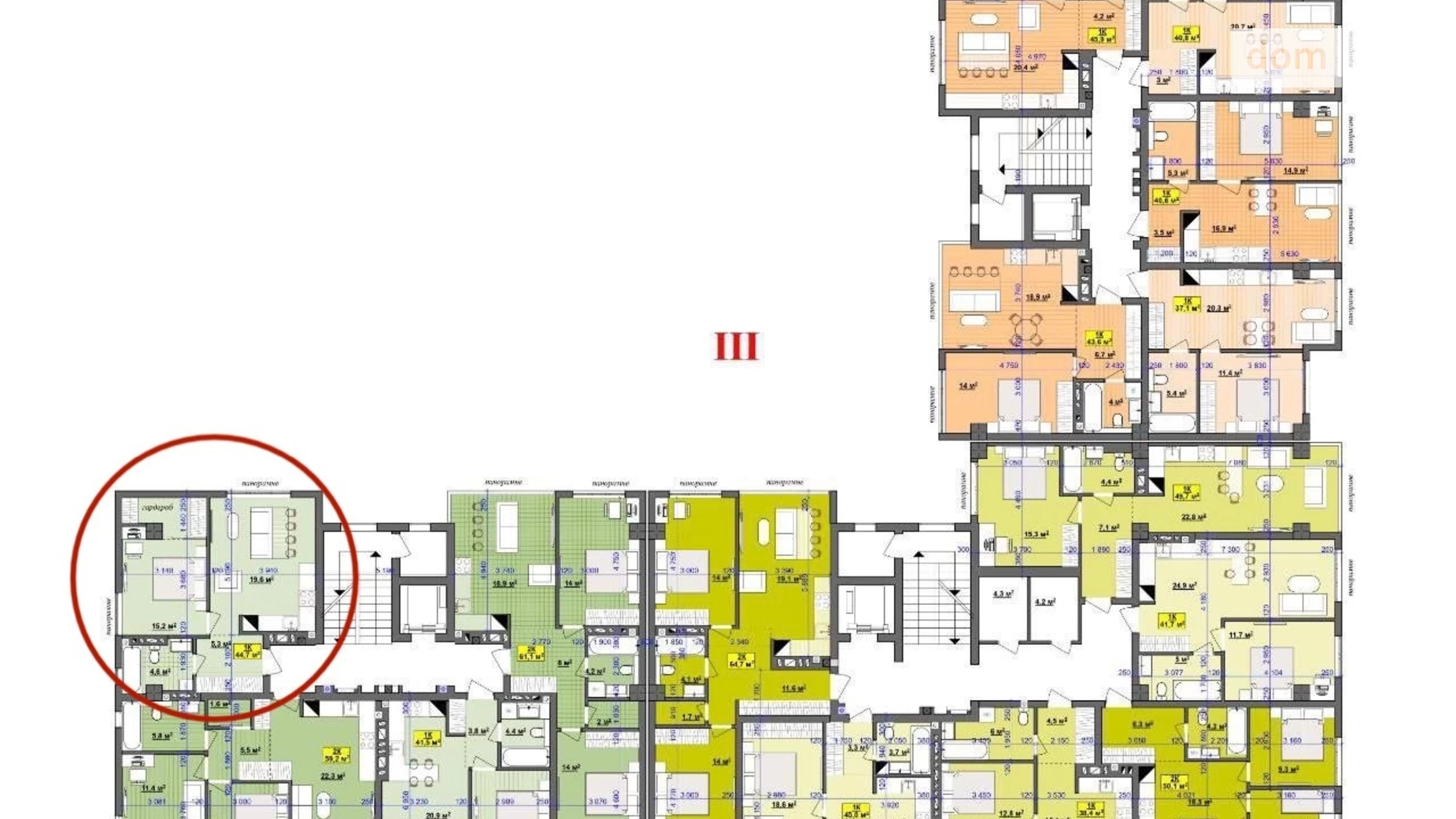 Продается 1-комнатная квартира 44.7 кв. м в Ивано-Франковске, ул. Национальной Гвардии, 3 - фото 5