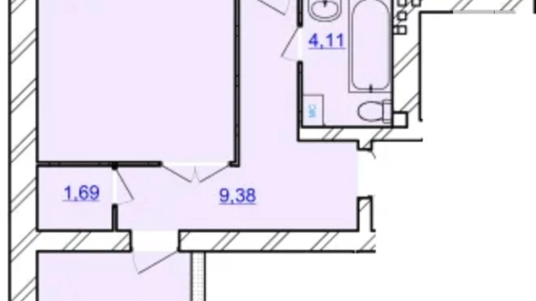 Продается 2-комнатная квартира 69 кв. м в Хмельницком, ул. Мазура Николая, 18 - фото 2