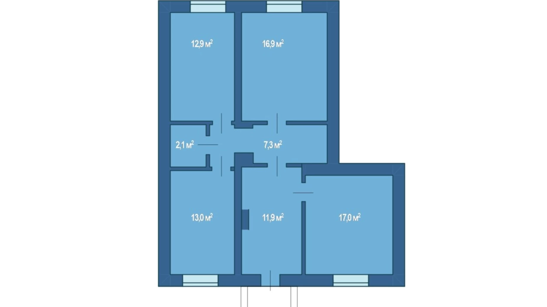 Продается помещения свободного назначения 81.1 кв. м в 5-этажном здании, цена: 85000 $ - фото 2