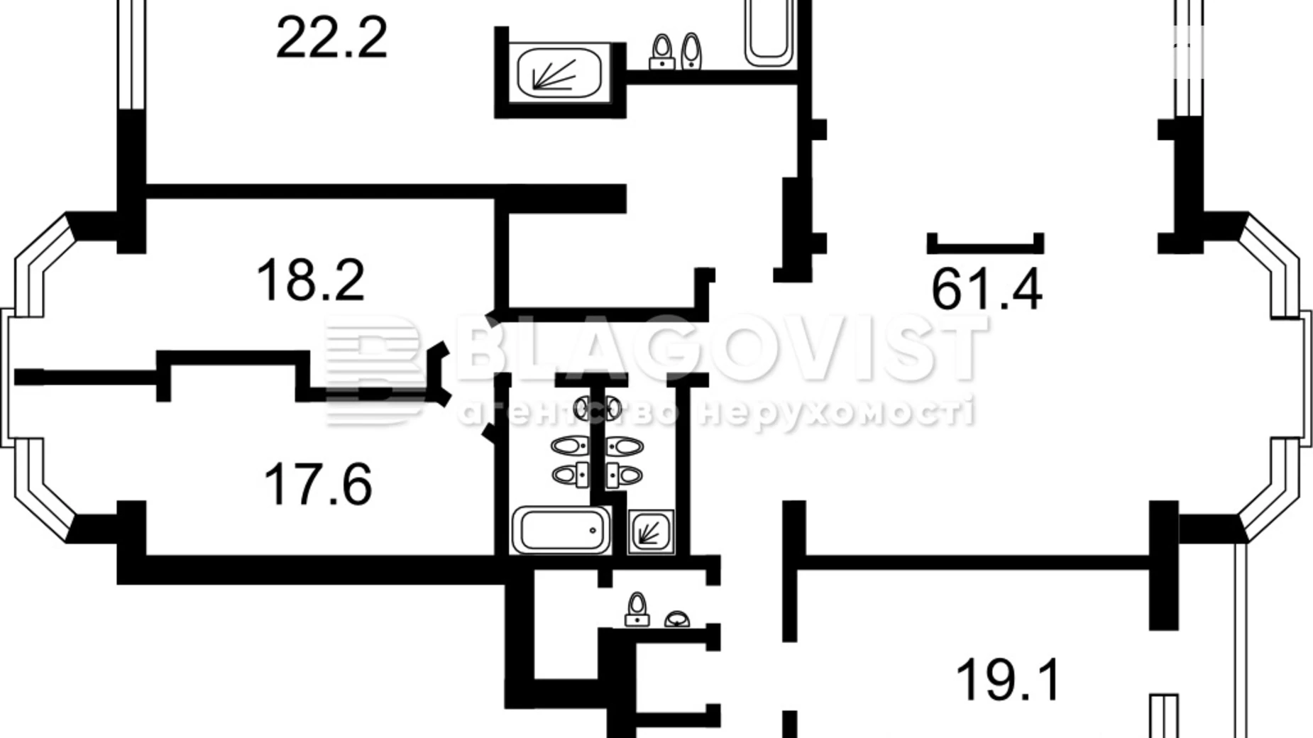 Продается 4-комнатная квартира 200 кв. м в Киеве, ул. Коновальца Евгения, 32Б - фото 2