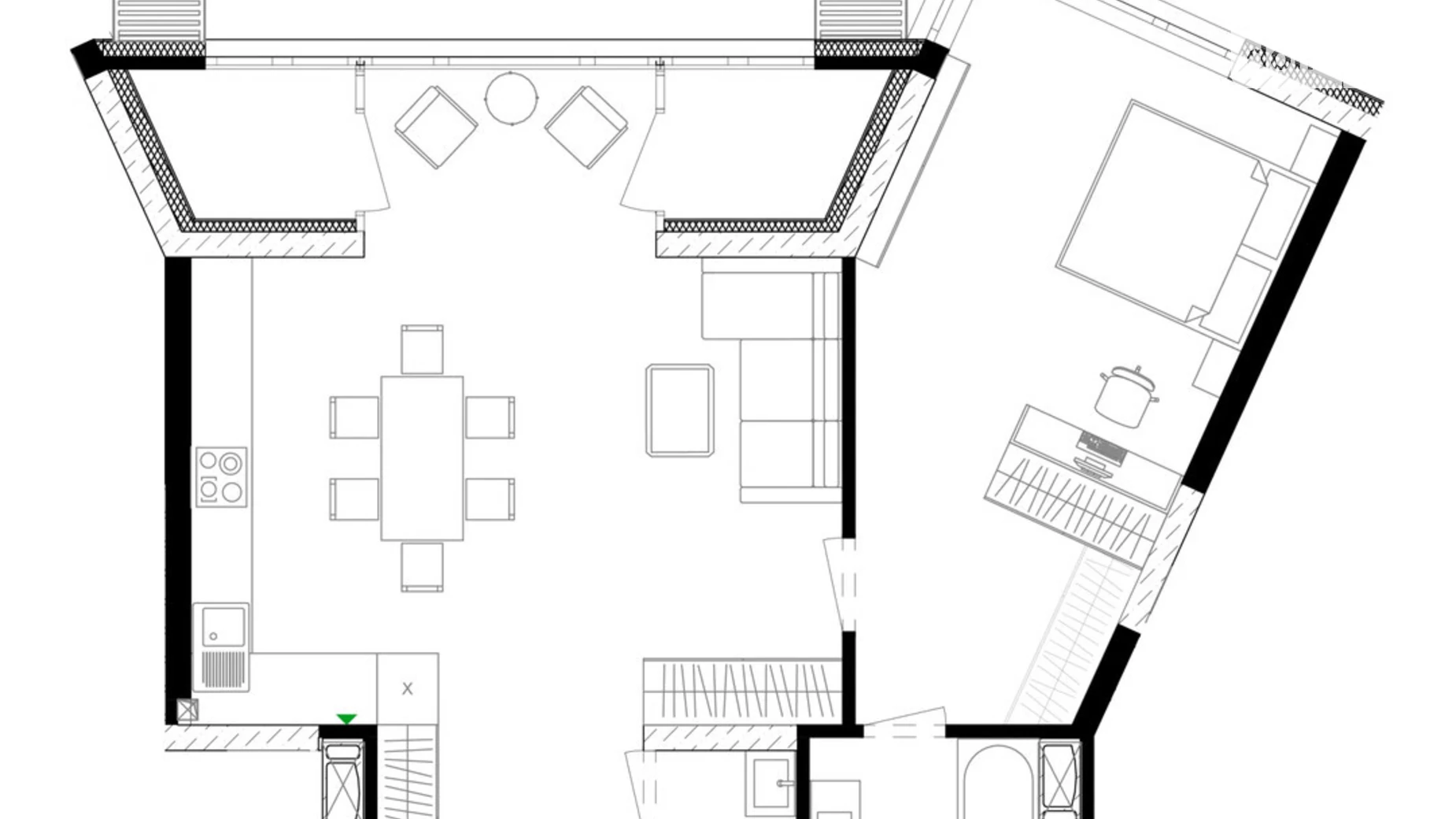 Продається 2-кімнатна квартира 74.3 кв. м у Києві, цена: 100305 $ - фото 2