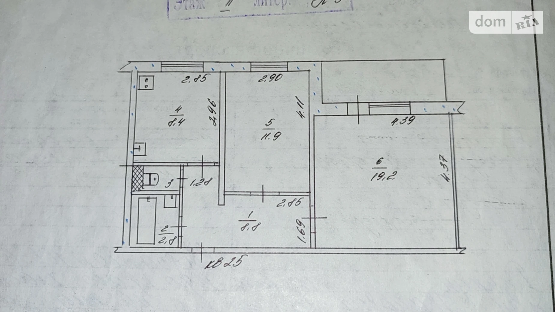 2-комнатная квартира 53.43 кв. м в Запорожье, ул. Военстрой, 99 - фото 2