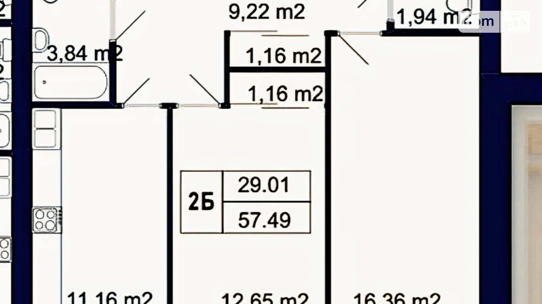 Продається 2-кімнатна квартира 57 кв. м у Бучі, вул. Пушкінська - фото 3