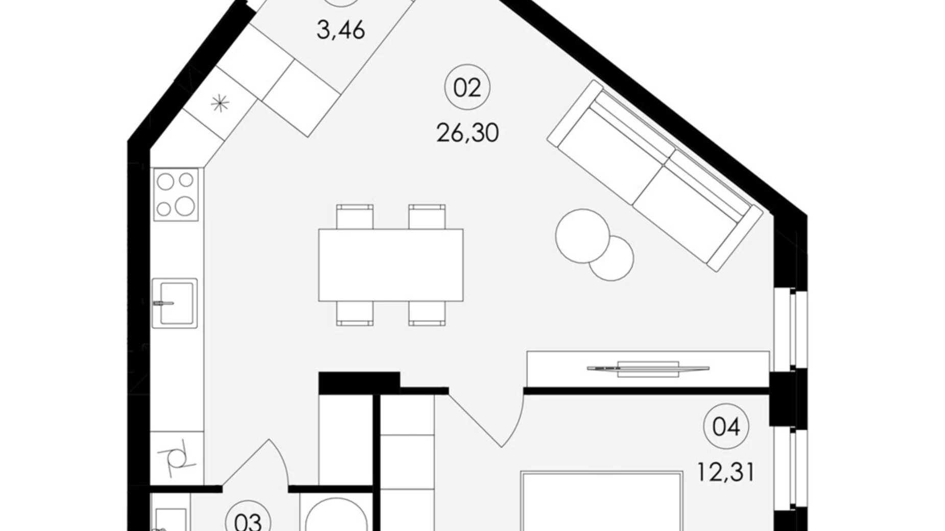 Продається 1-кімнатна квартира 46.48 кв. м у Сокільниках, вул. Героїв Майдану - фото 3