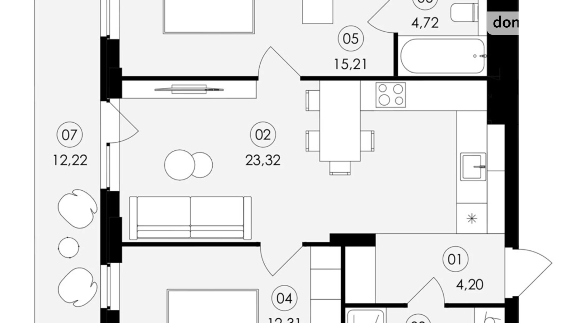 Продается 2-комнатная квартира 68.51 кв. м в Сокольниках, ул. Героев Майдана - фото 2