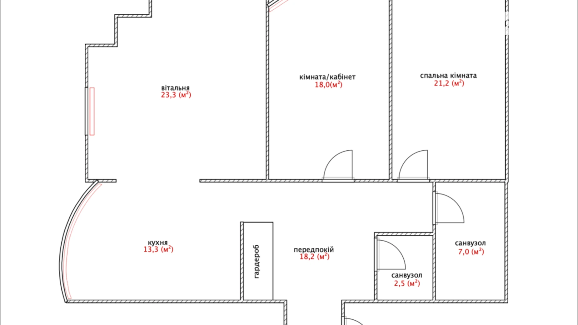 Продается 3-комнатная квартира 103.5 кв. м в Киеве, ул. Дмитриевская, 82 - фото 2