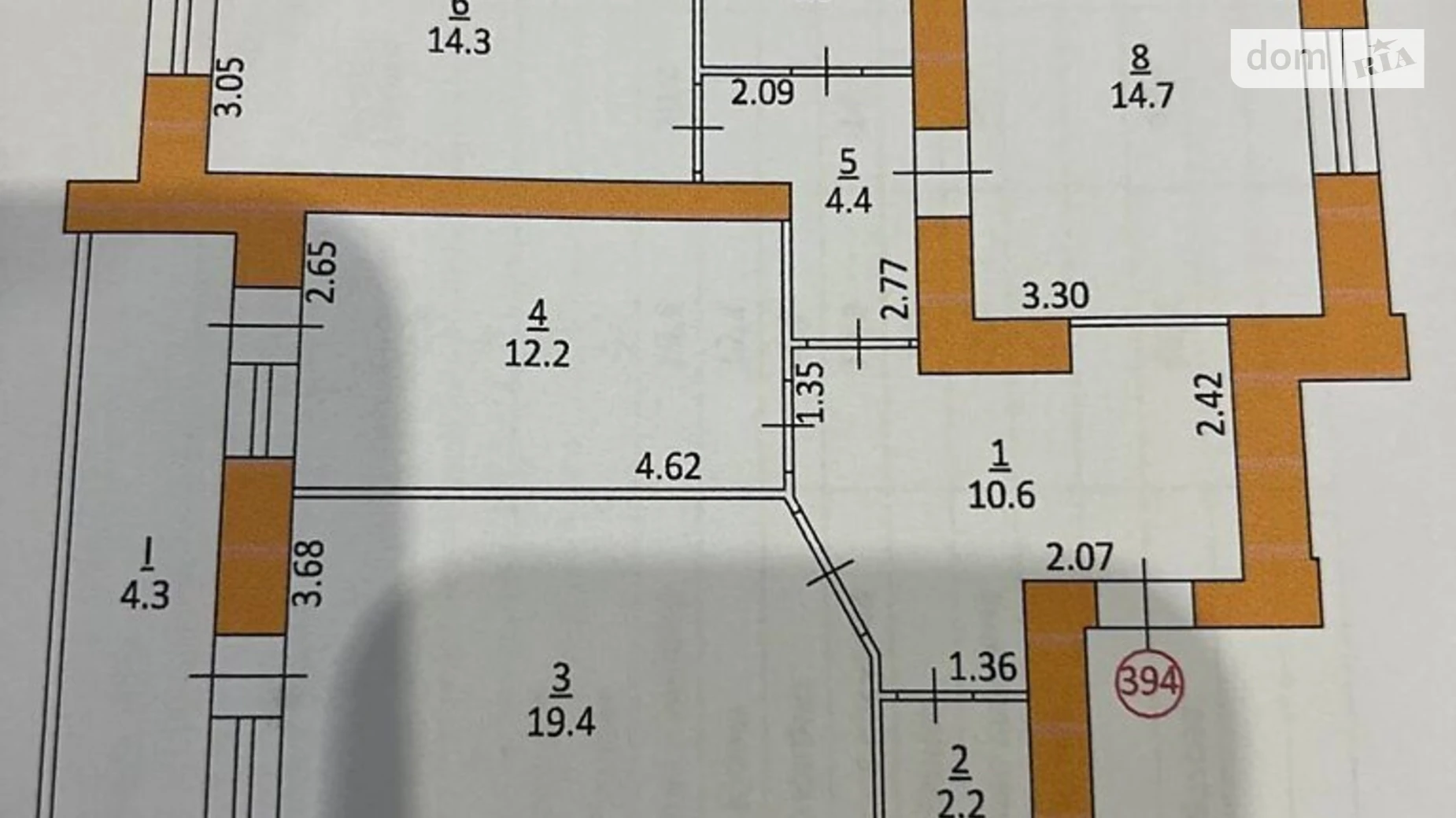 3-комнатная квартира 86 кв. м в Тернополе, цена: 62000 $ - фото 2
