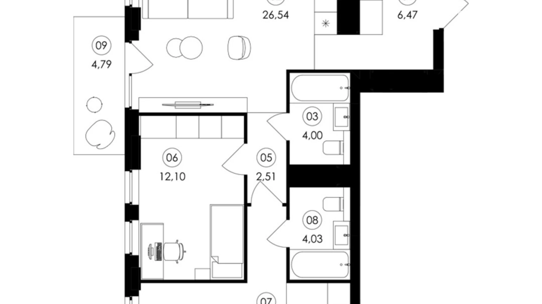 Продается 2-комнатная квартира 78.12 кв. м в Сокольниках, ул. Героев Майдана - фото 2