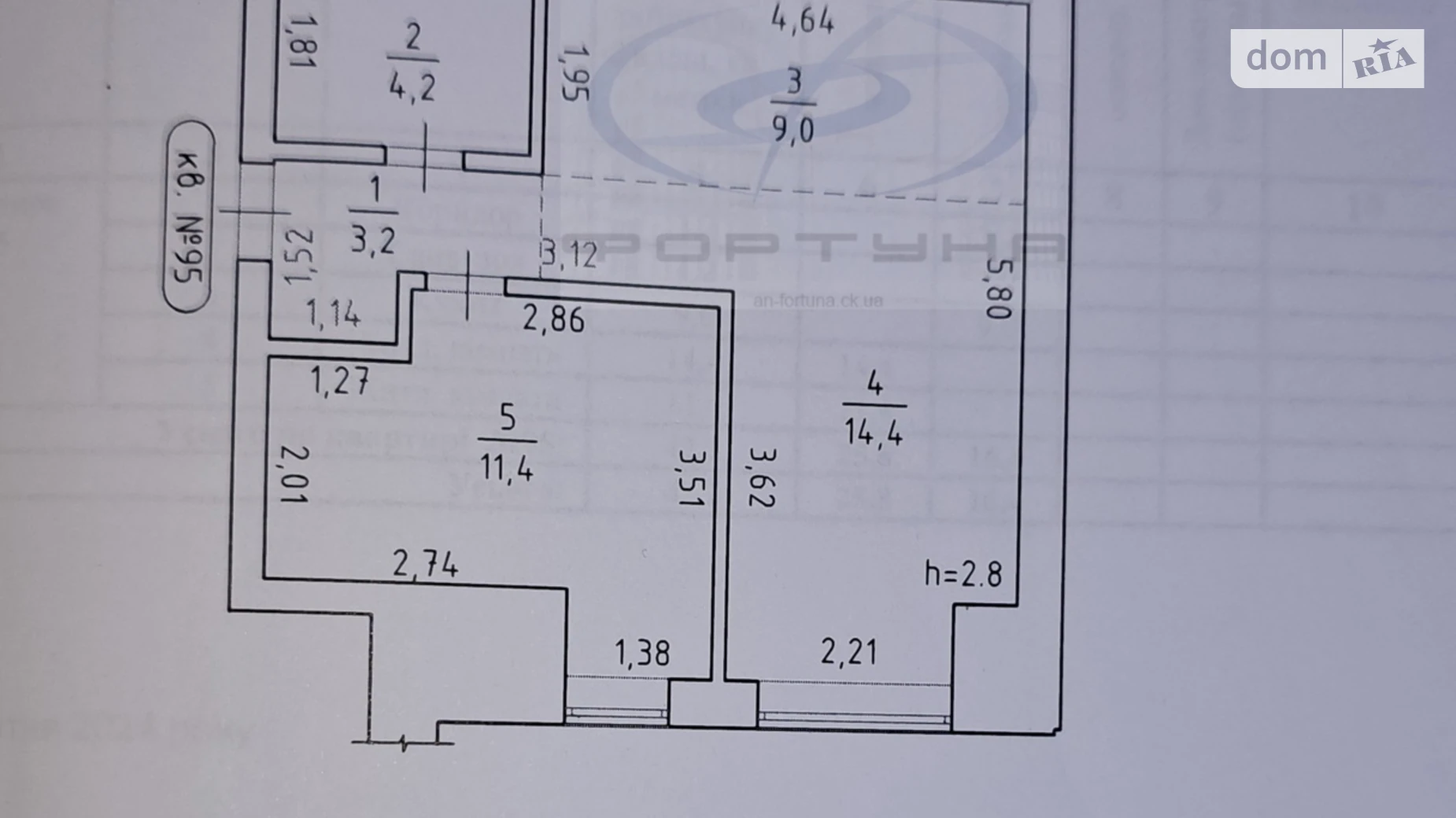 Продається 1-кімнатна квартира 42 кв. м у Черкасах, вул. Волкова Сержанта, 25 - фото 3