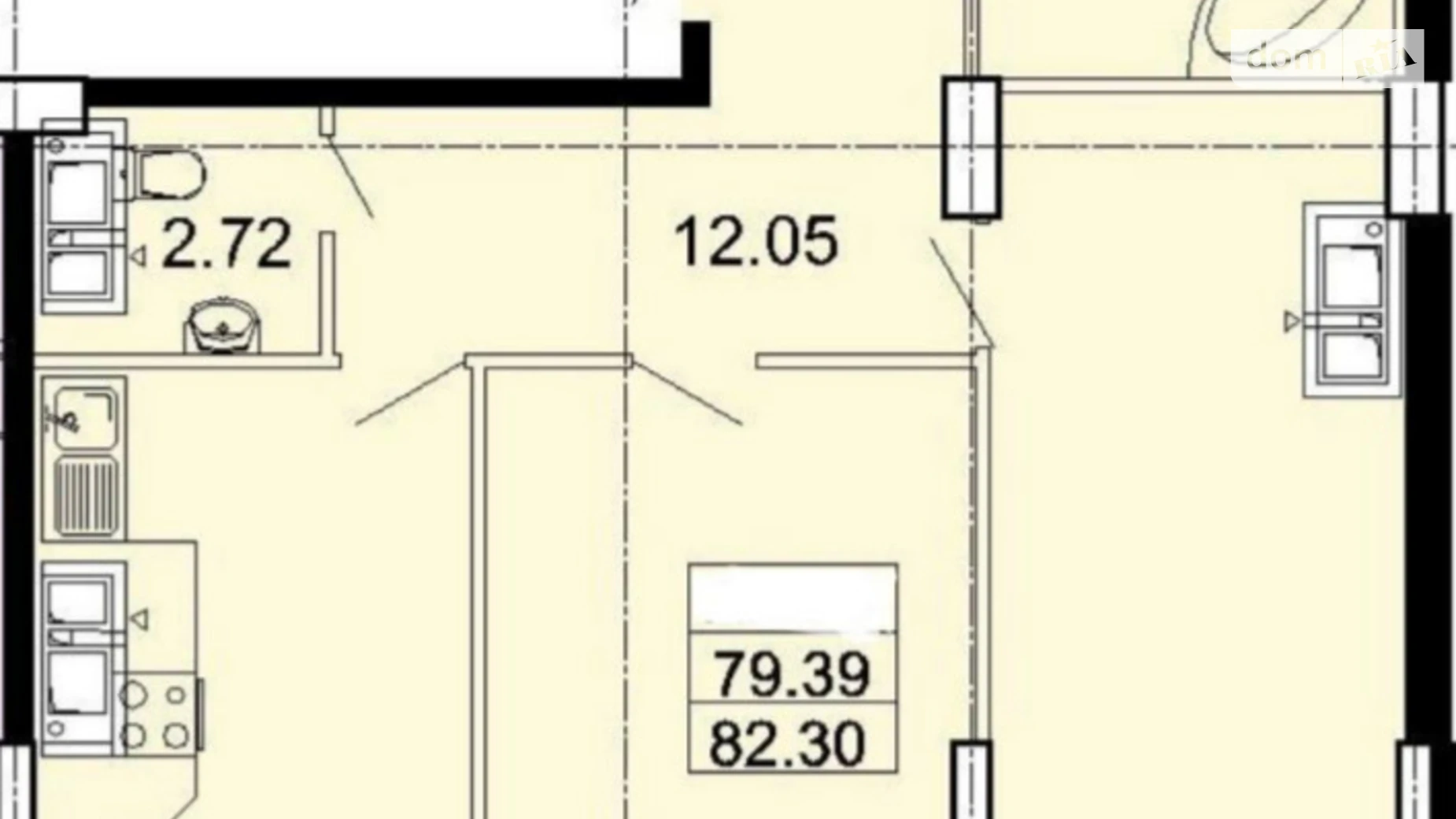 Продається 2-кімнатна квартира 83 кв. м у Одесі, Фонтанська дор., 25 корпус 2 - фото 5