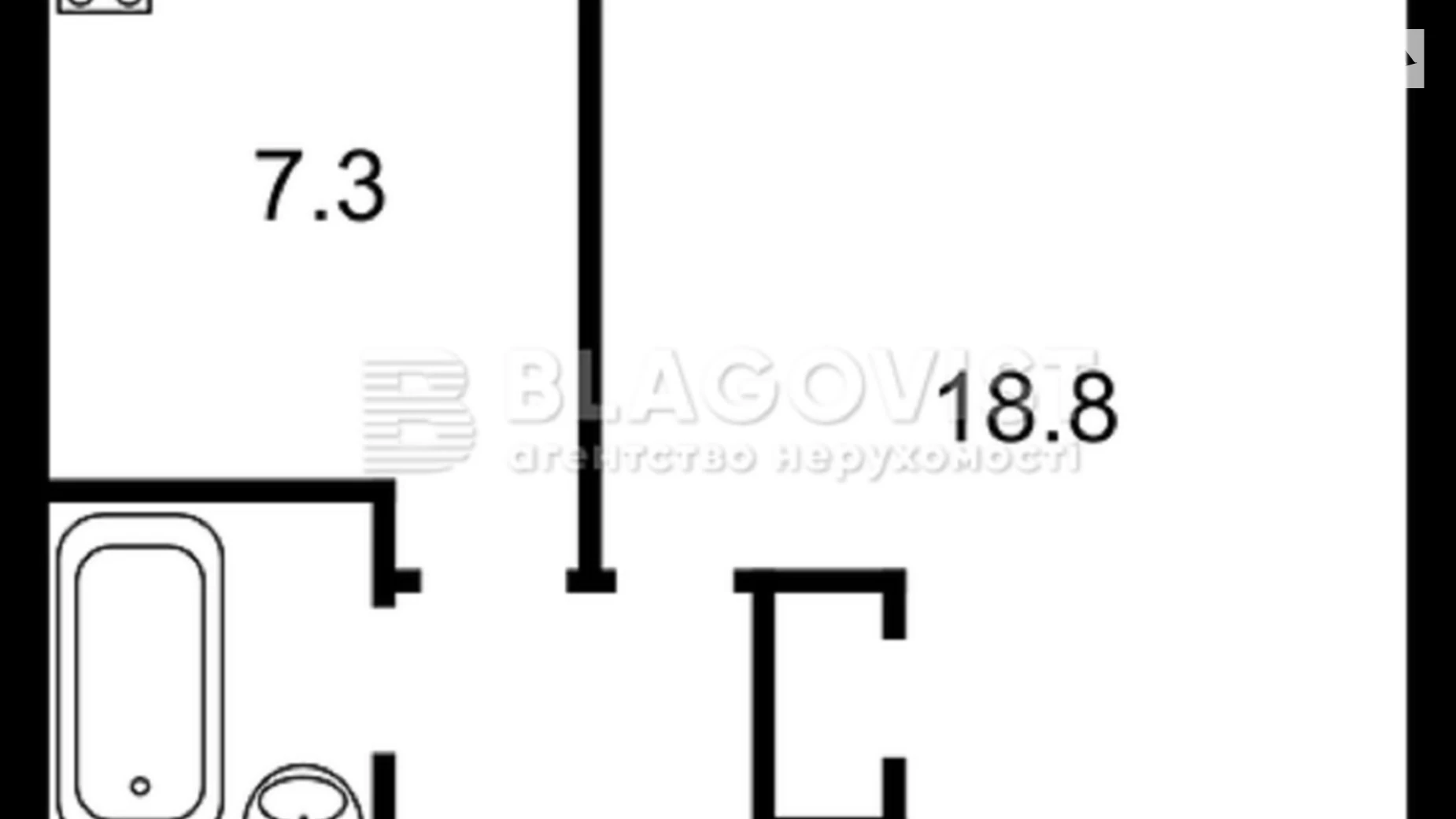 Продается 1-комнатная квартира 37.8 кв. м в Киеве, ул. Тарасовская, 36 - фото 2