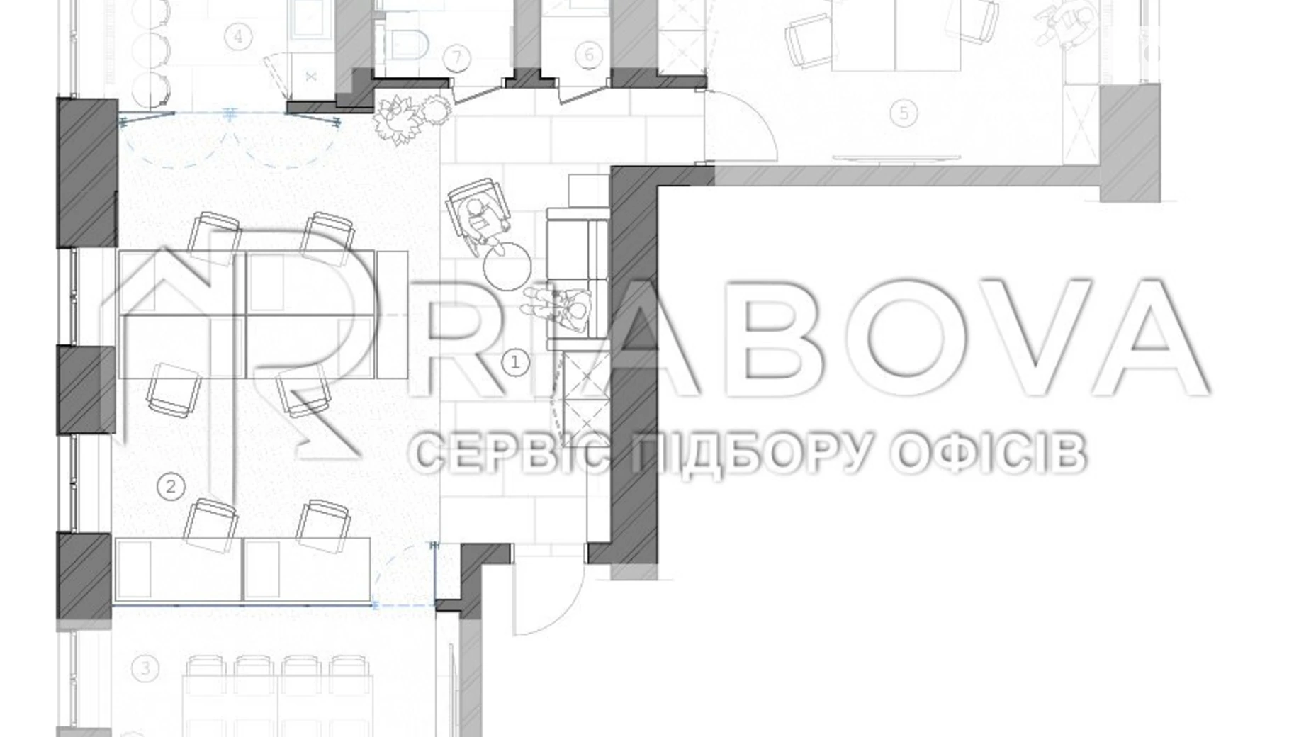 Сдается в аренду офис 75 кв. м в бизнес-центре, цена: 2600 $ - фото 2