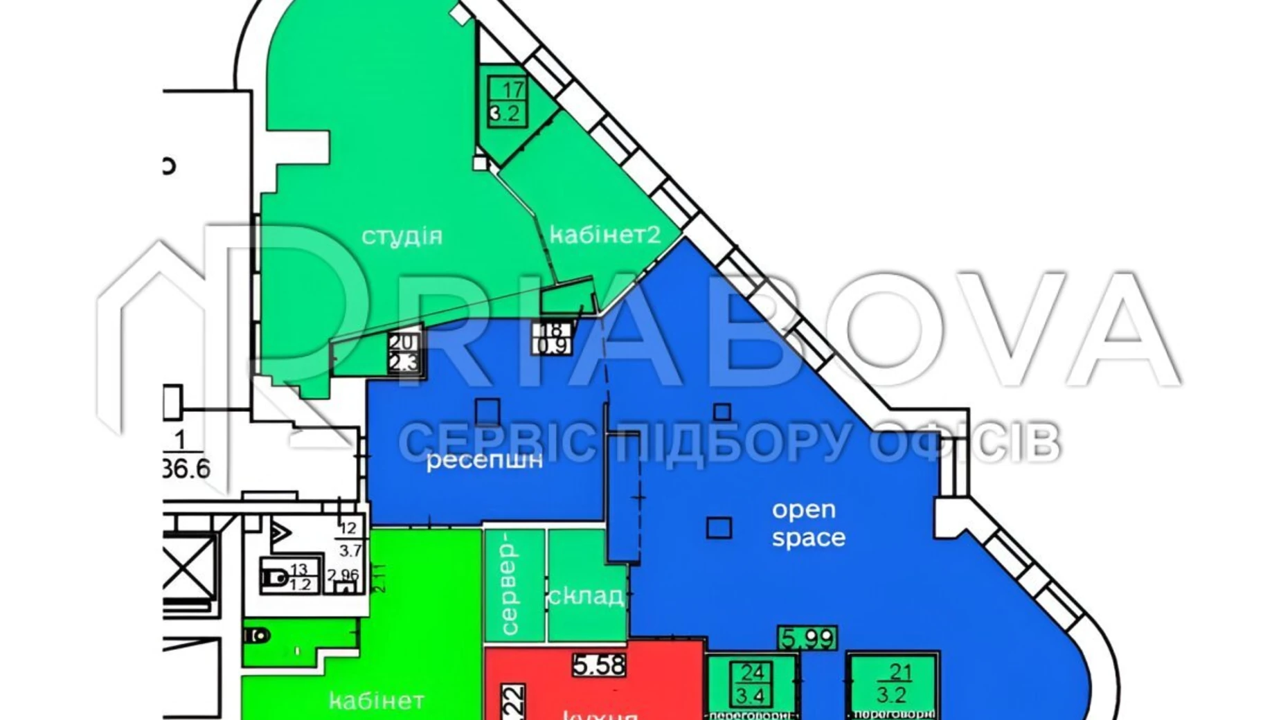 Сдается в аренду офис 267.8 кв. м в бизнес-центре, цена: 3269 $ - фото 5