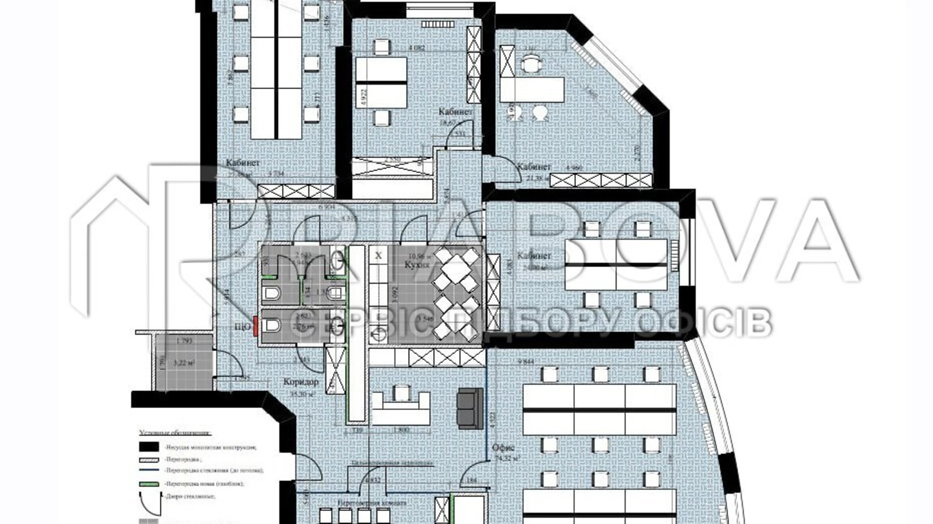 Сдается в аренду офис 228 кв. м в бизнес-центре, цена: 3499 $ - фото 2