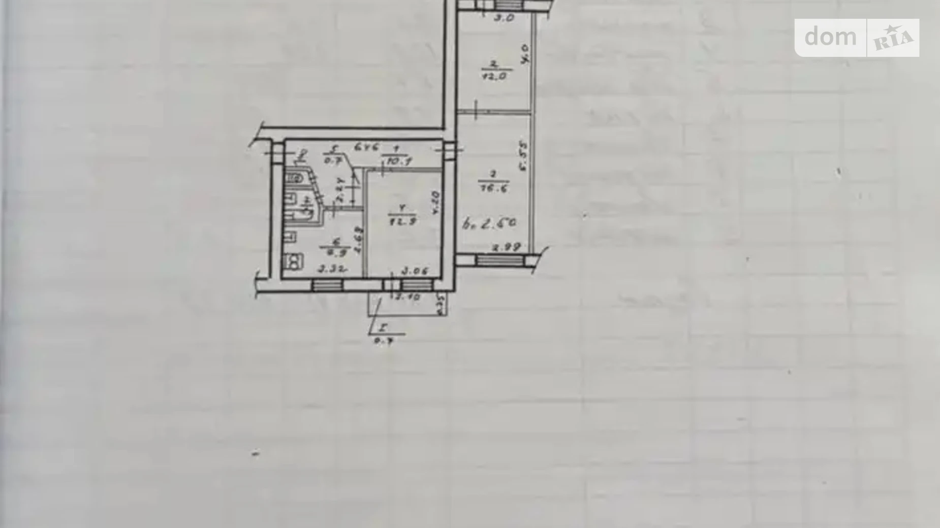 Продается 3-комнатная квартира 66.4 кв. м в Днепре, мас. Тополь-1, 7 - фото 2