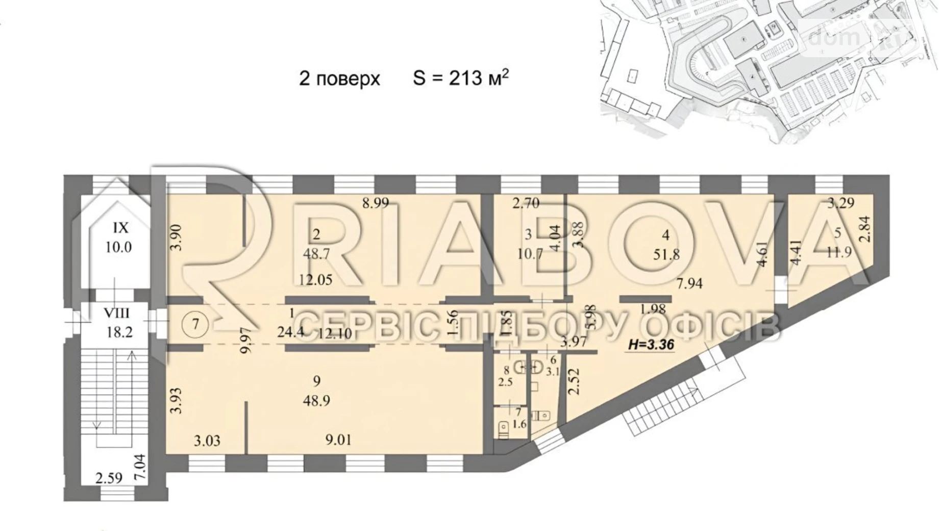 Сдается в аренду офис 213 кв. м в бизнес-центре, цена: 4984 $ - фото 5