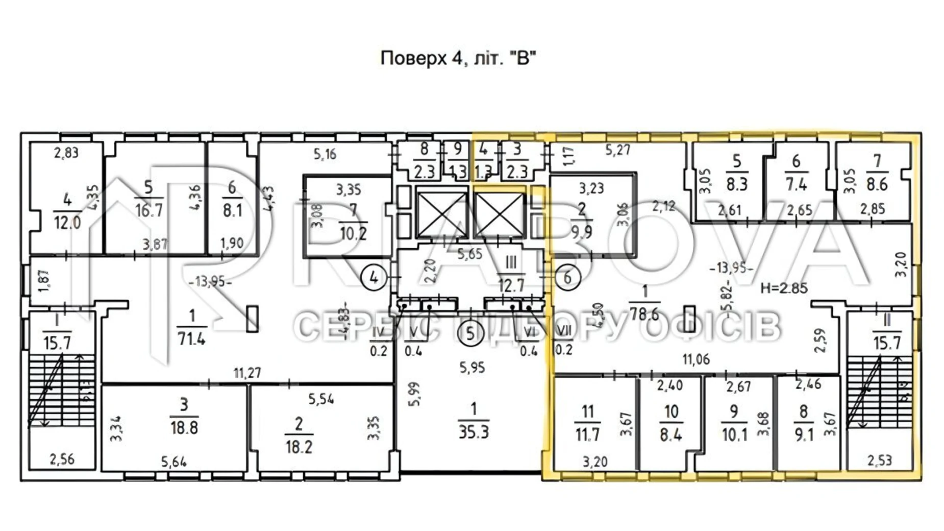 Здається в оренду офіс 179.9 кв. м в бізнес-центрі, цена: 87251 грн - фото 2