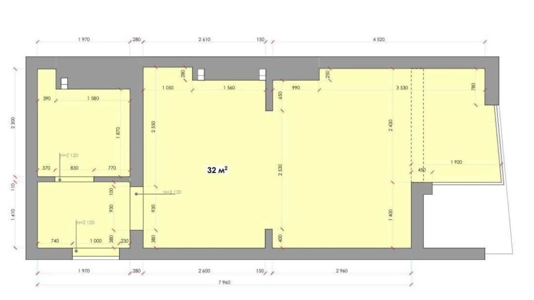 Продается 1-комнатная квартира 32.9 кв. м в Львове, ул. Стрыйская, 108 - фото 2