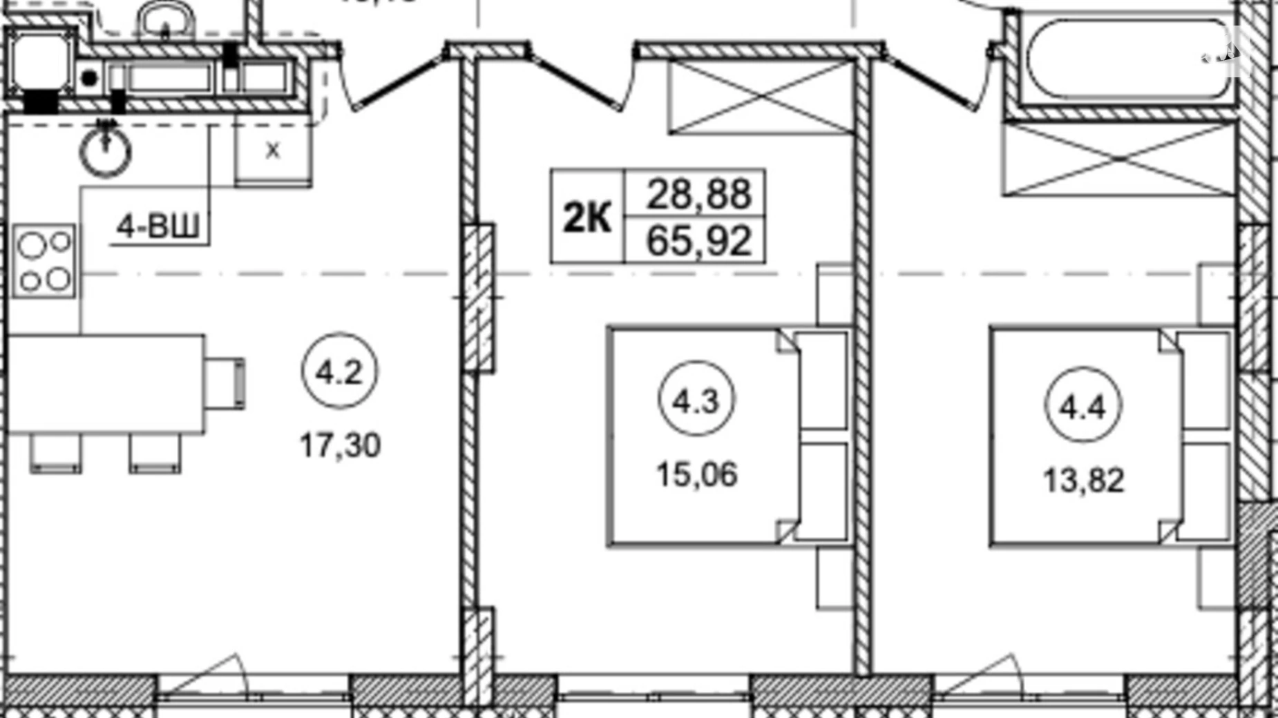 Продается 2-комнатная квартира 65.2 кв. м в Львове, ул. Зеленая, 115 - фото 5