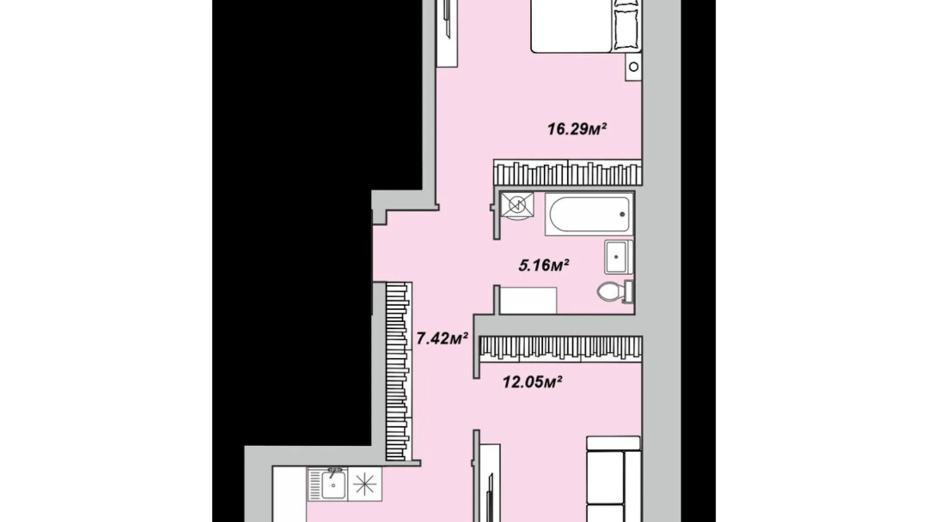 2-комнатная квартира 65.83 кв. м в Луцке, цена: 62341 $ - фото 2