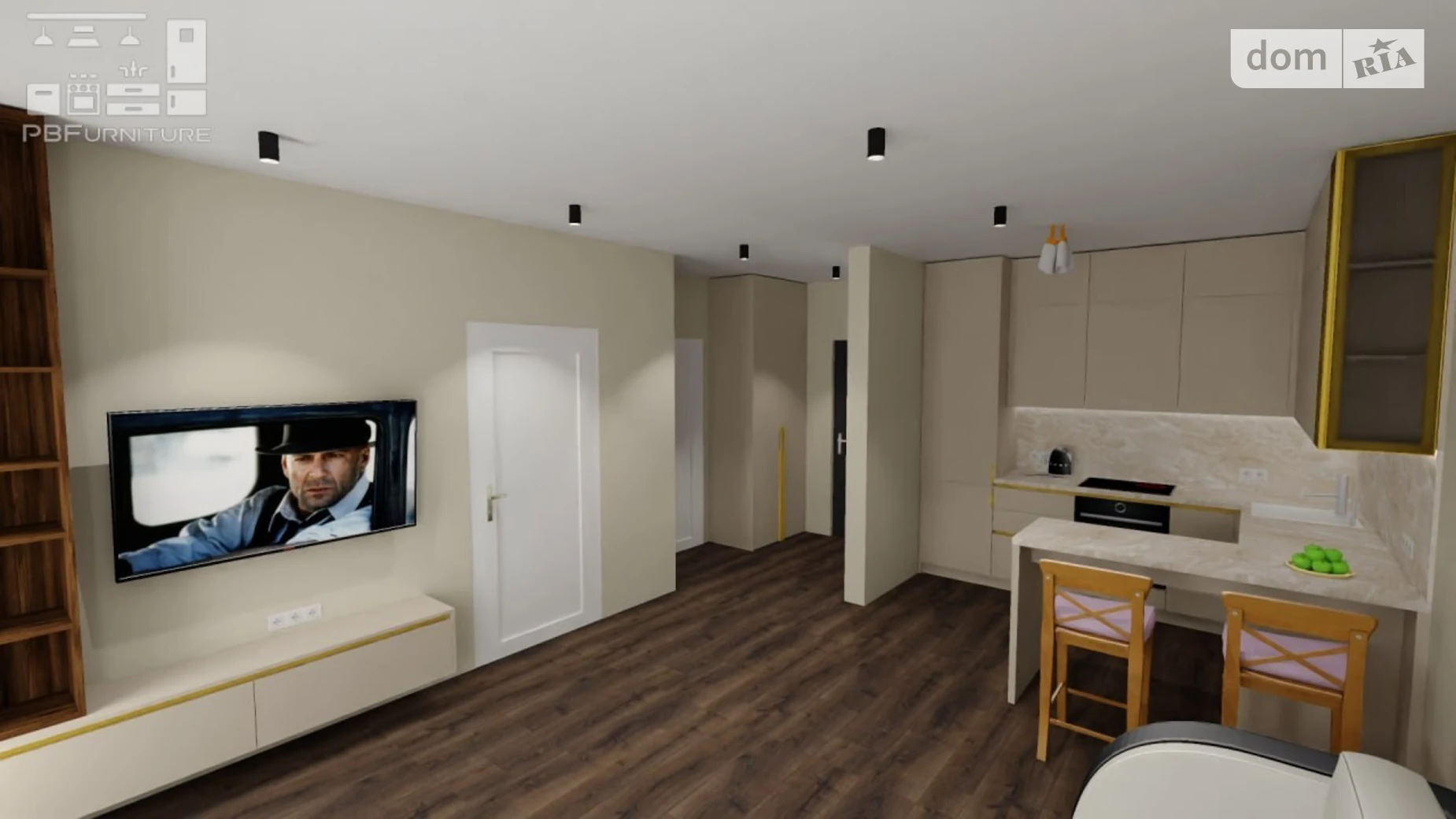 Сдается в аренду 1-комнатная квартира 44 кв. м в, цена: 500 $ - фото 2