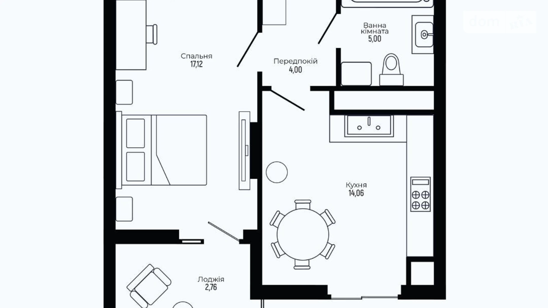 Продается 1-комнатная квартира 42.94 кв. м в Трускавце, ул. Роксоланы, 17А - фото 2