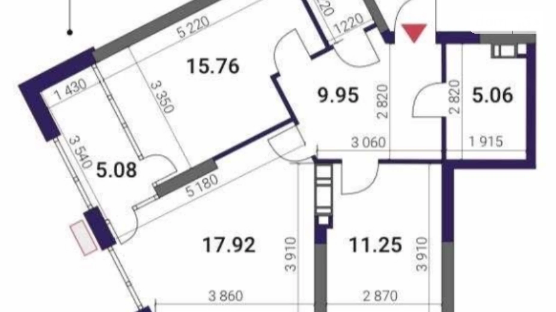 Продается 2-комнатная квартира 68 кв. м в Киеве, ул. Причальная, 8 - фото 3