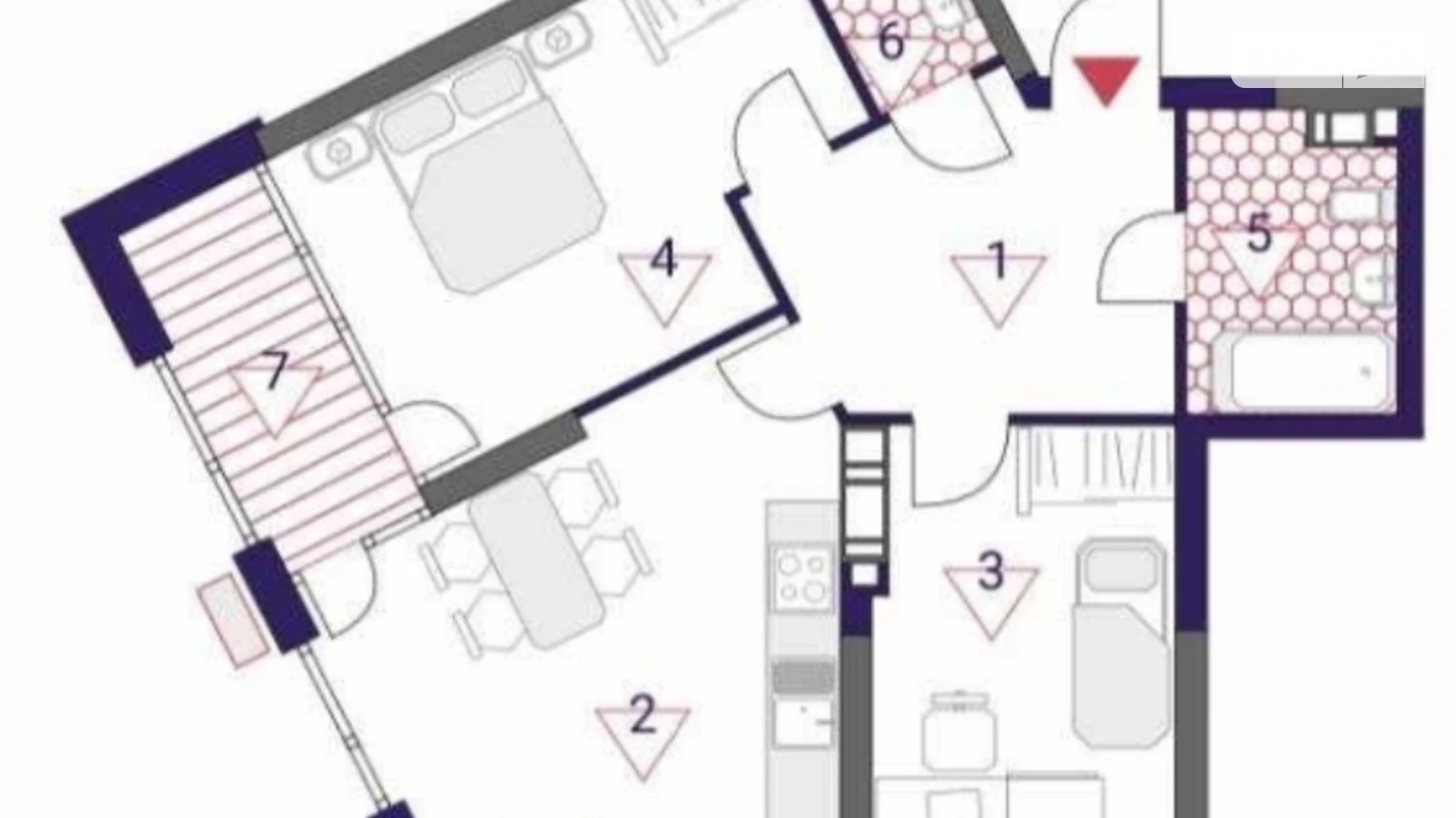 Продается 2-комнатная квартира 68 кв. м в Киеве, ул. Причальная, 8 - фото 2