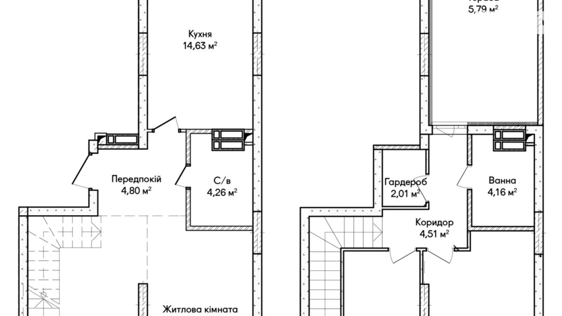 Продается 4-комнатная квартира 107 кв. м в Ирпене, ул. Ольги Кобылянской(Достоевского), 1В - фото 2