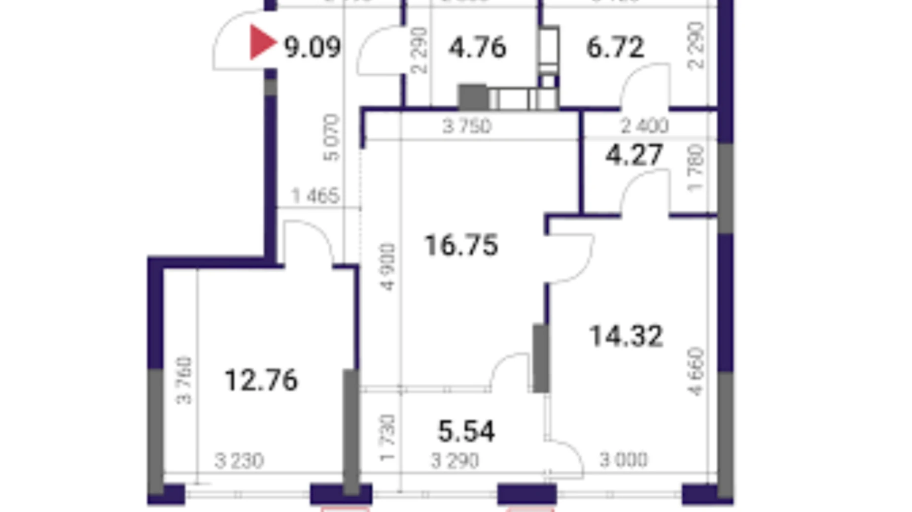 Продается 2-комнатная квартира 75 кв. м в Киеве, вул. Причальная, 8 - фото 2