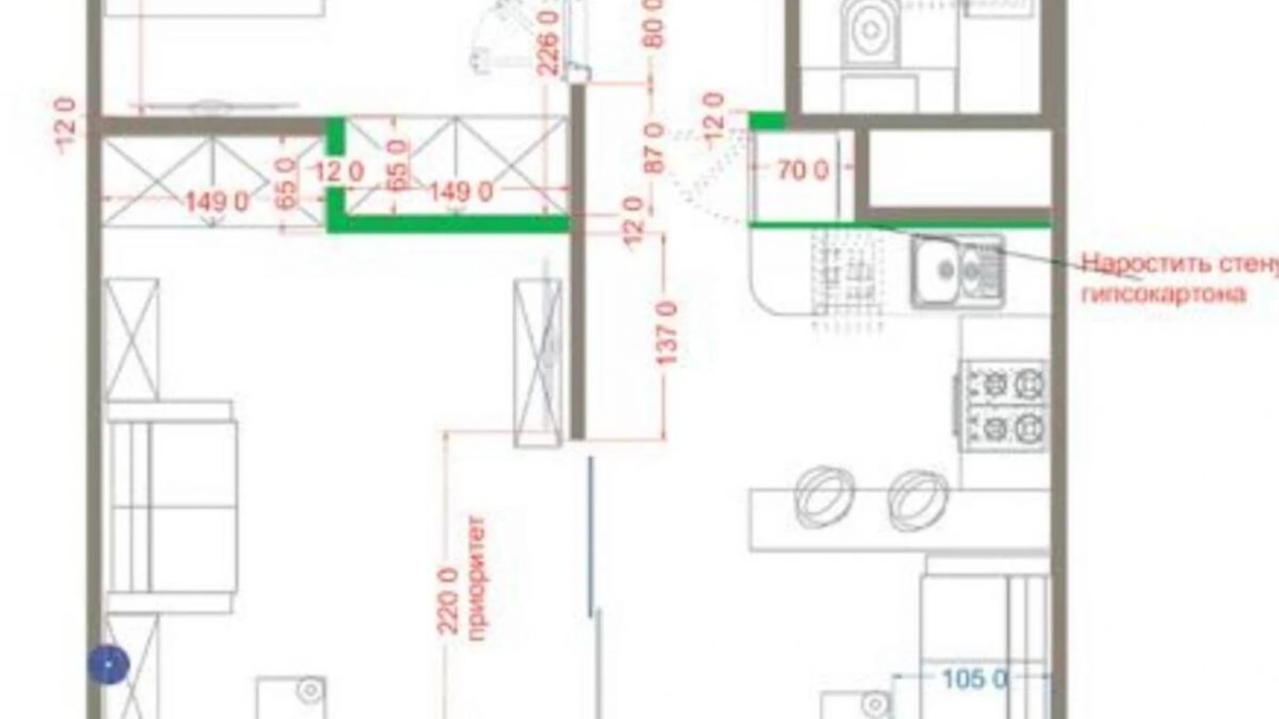 Продается 1-комнатная квартира 42.8 кв. м в Одессе, ул. Генуэзская, 3Г - фото 3