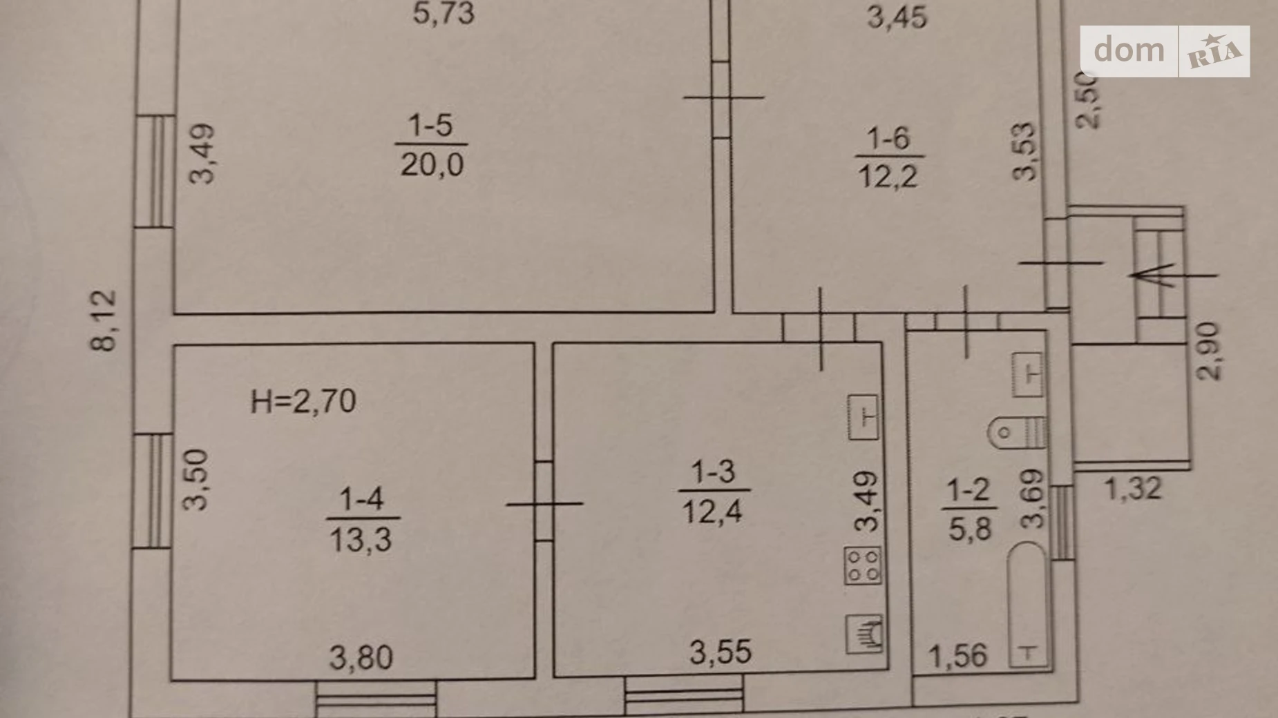 Продается одноэтажный дом 63.7 кв. м с баней/сауной, цена: 32500 $ - фото 3
