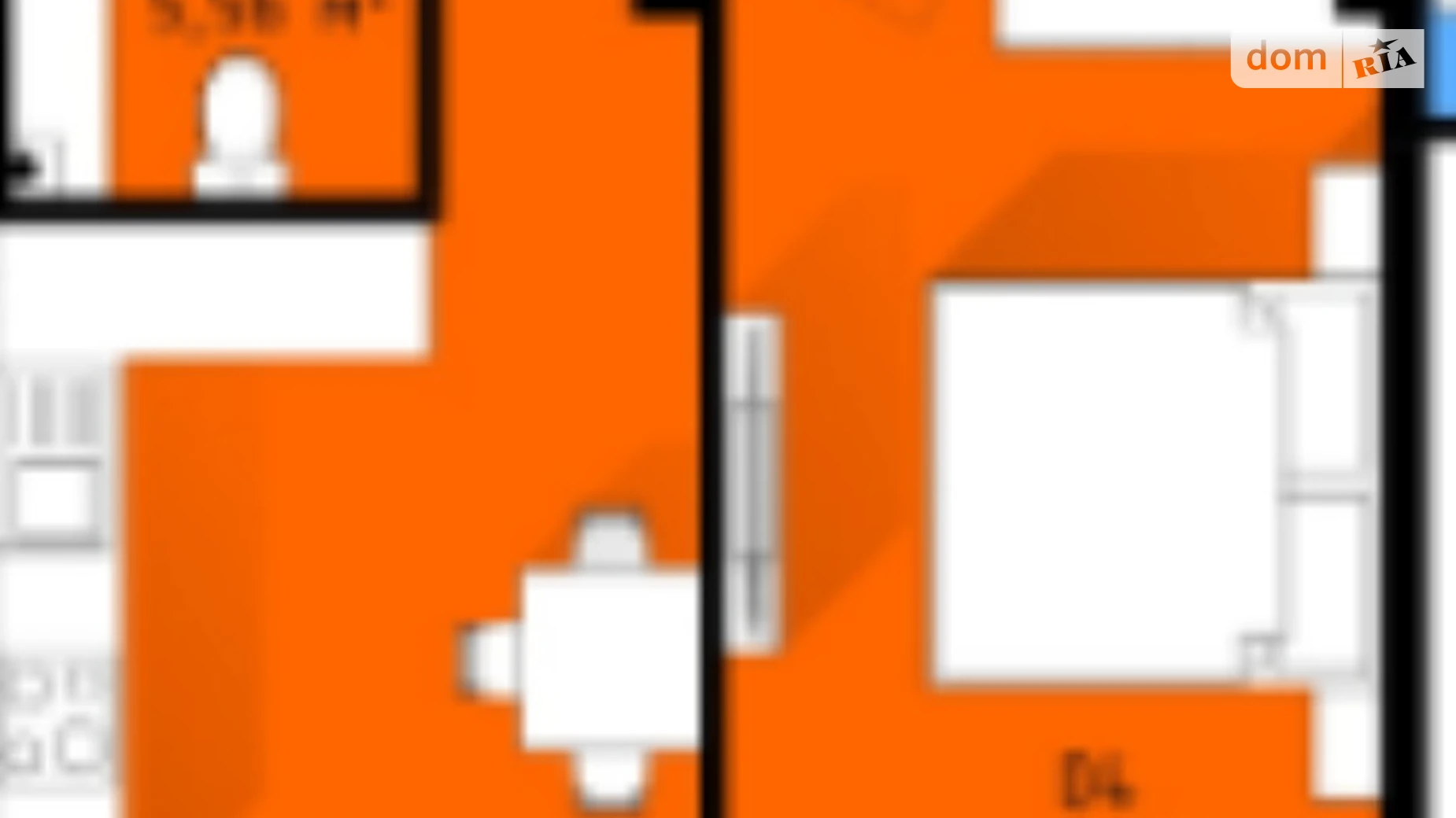 Продается 1-комнатная квартира 46.1 кв. м в Крыжановка, ул. Семена Палия(Днепропетровская дорога) - фото 3