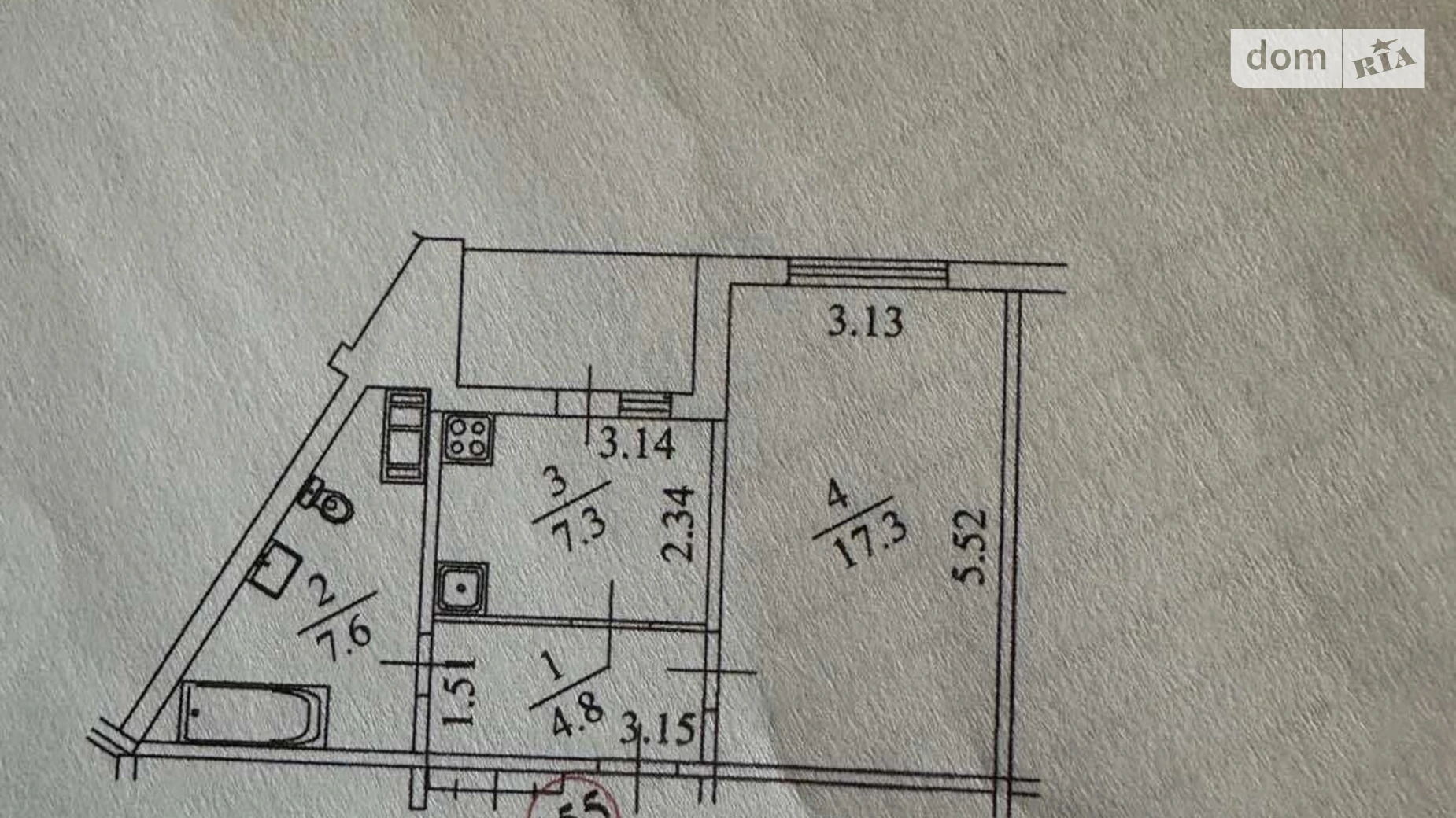 Продається 1-кімнатна квартира 39.1 кв. м у Києві, вул. Милославська, 18 - фото 4