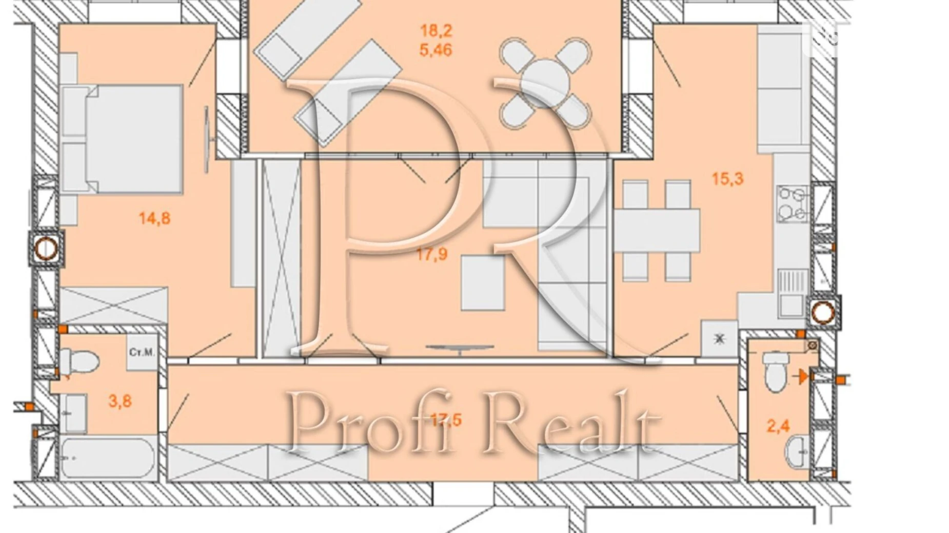 Продається 2-кімнатна квартира 75 кв. м у Ірпені, вул. Наталії Околитенко(Ломоносова), 85 - фото 2