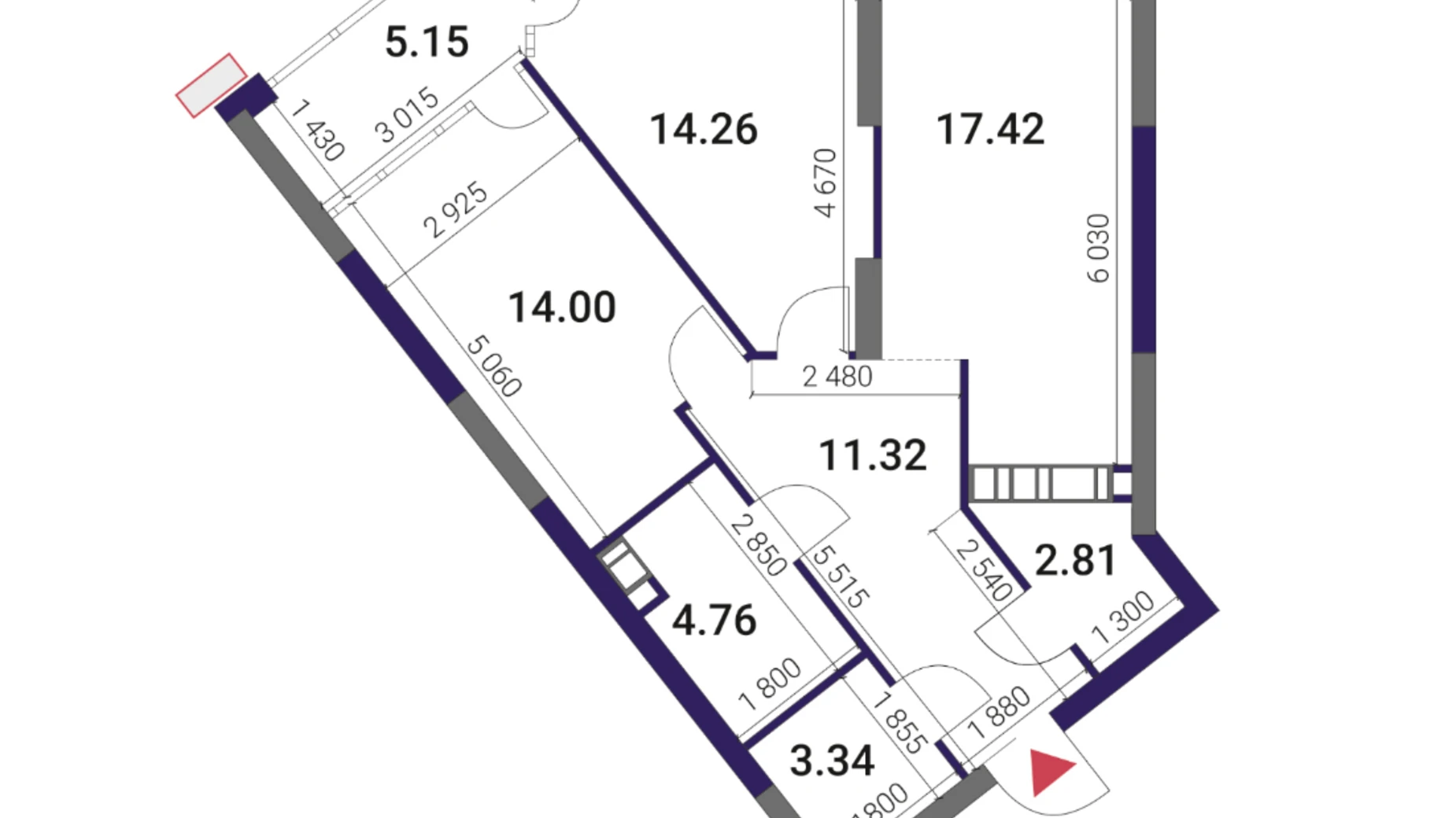 Продается 2-комнатная квартира 73 кв. м в Киеве, вул. Причальная, 10 - фото 2