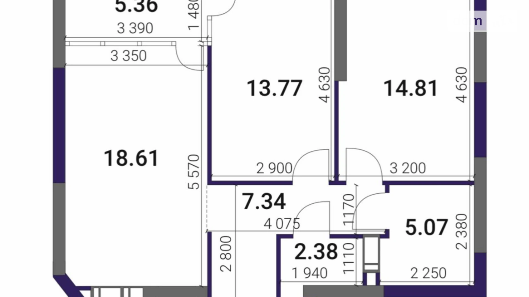 Продается 2-комнатная квартира 67 кв. м в Киеве, вул. Причальная, 10 - фото 2