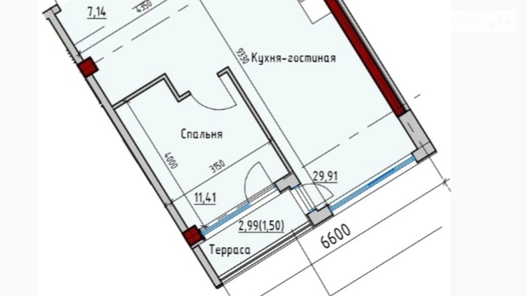 Продается 1-комнатная квартира 53.8 кв. м в Одессе, ул. Софиевская, 1А - фото 5