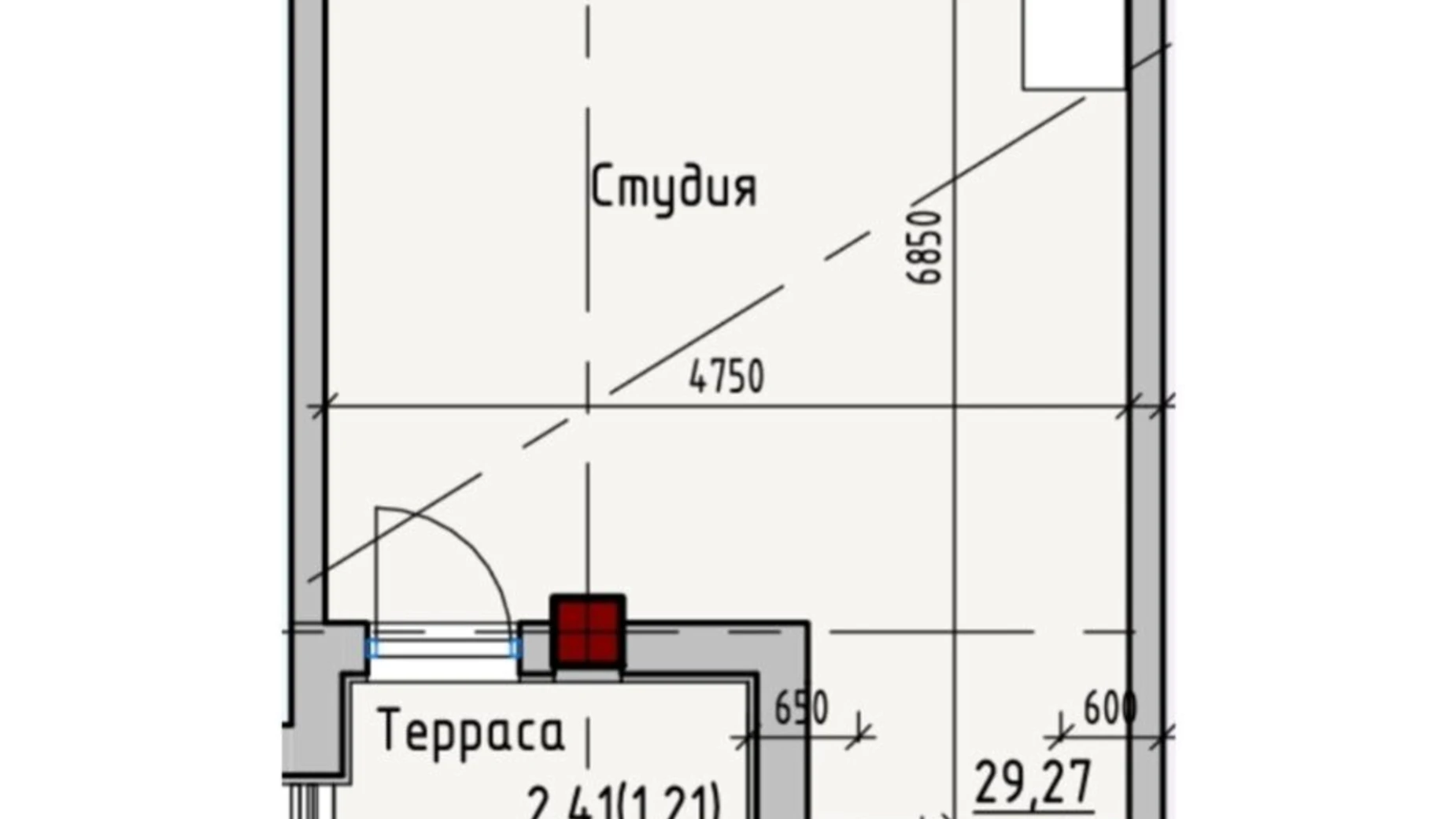 Продается 1-комнатная квартира 40.7 кв. м в Одессе, ул. Софиевская, 1А - фото 2