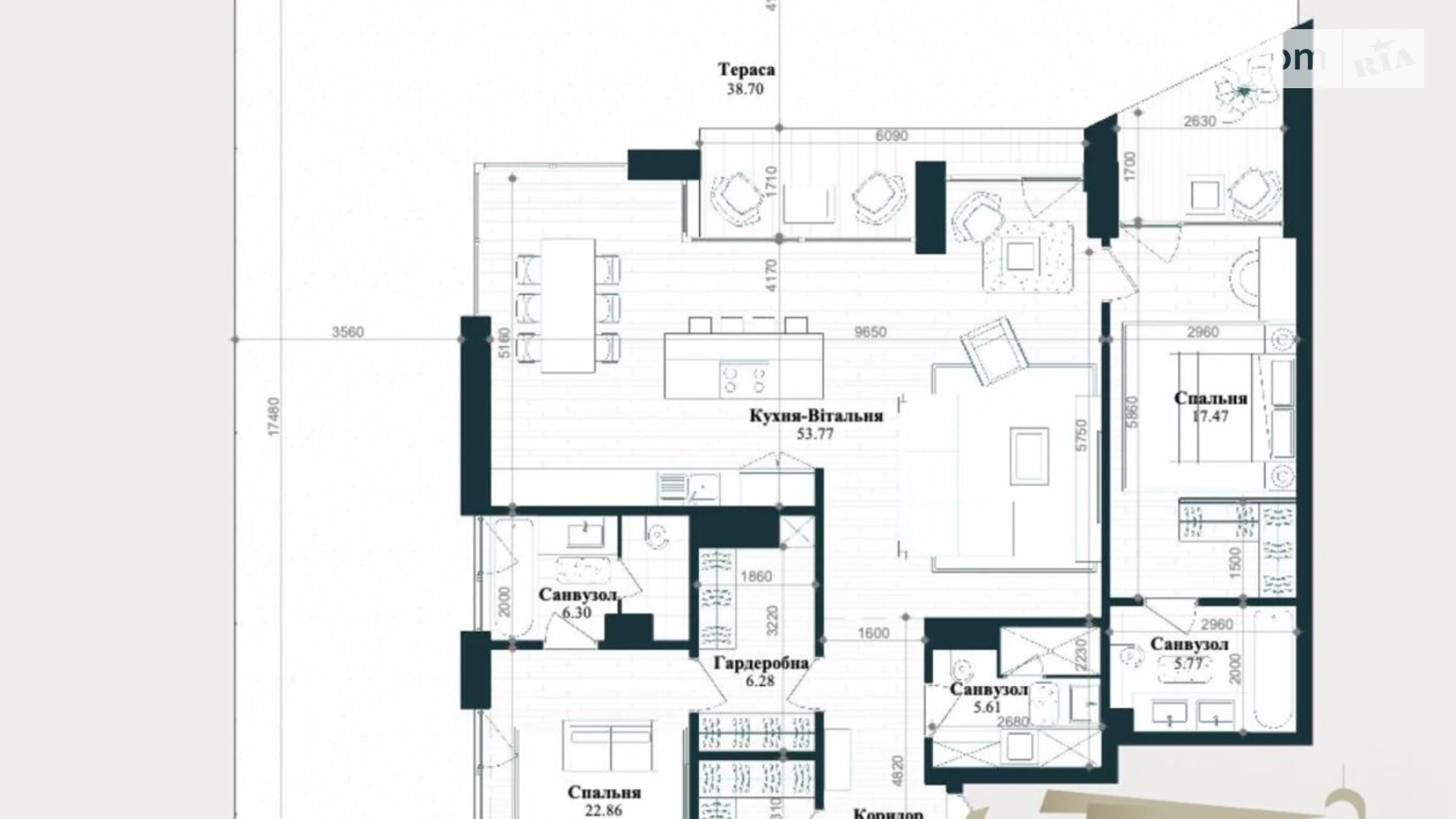 Продається 2-кімнатна квартира 168.26 кв. м у Підгірцях, вул. Паркова - фото 2