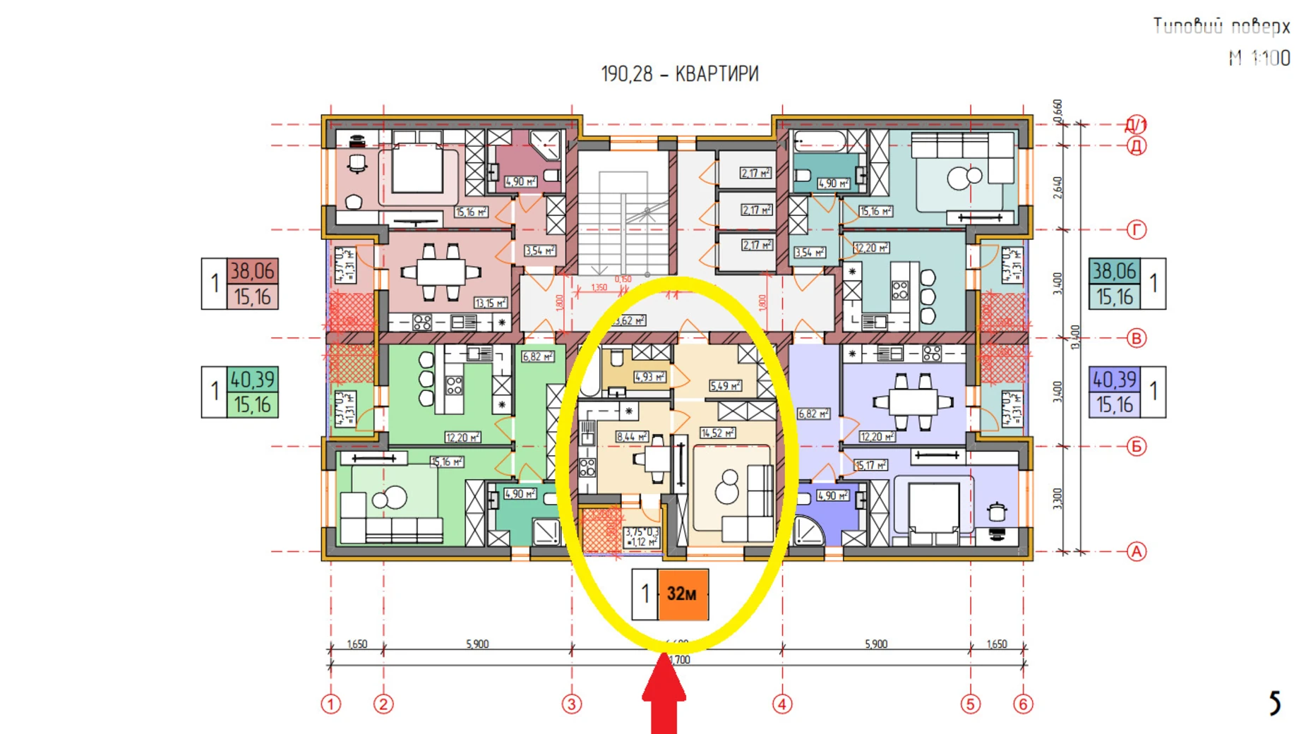 Продается 1-комнатная квартира 32 кв. м в, цена: 41600 $ - фото 5