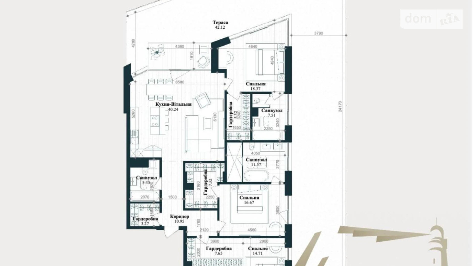 Продається 3-кімнатна квартира 191.1 кв. м у Підгірцях, вул. Паркова - фото 2