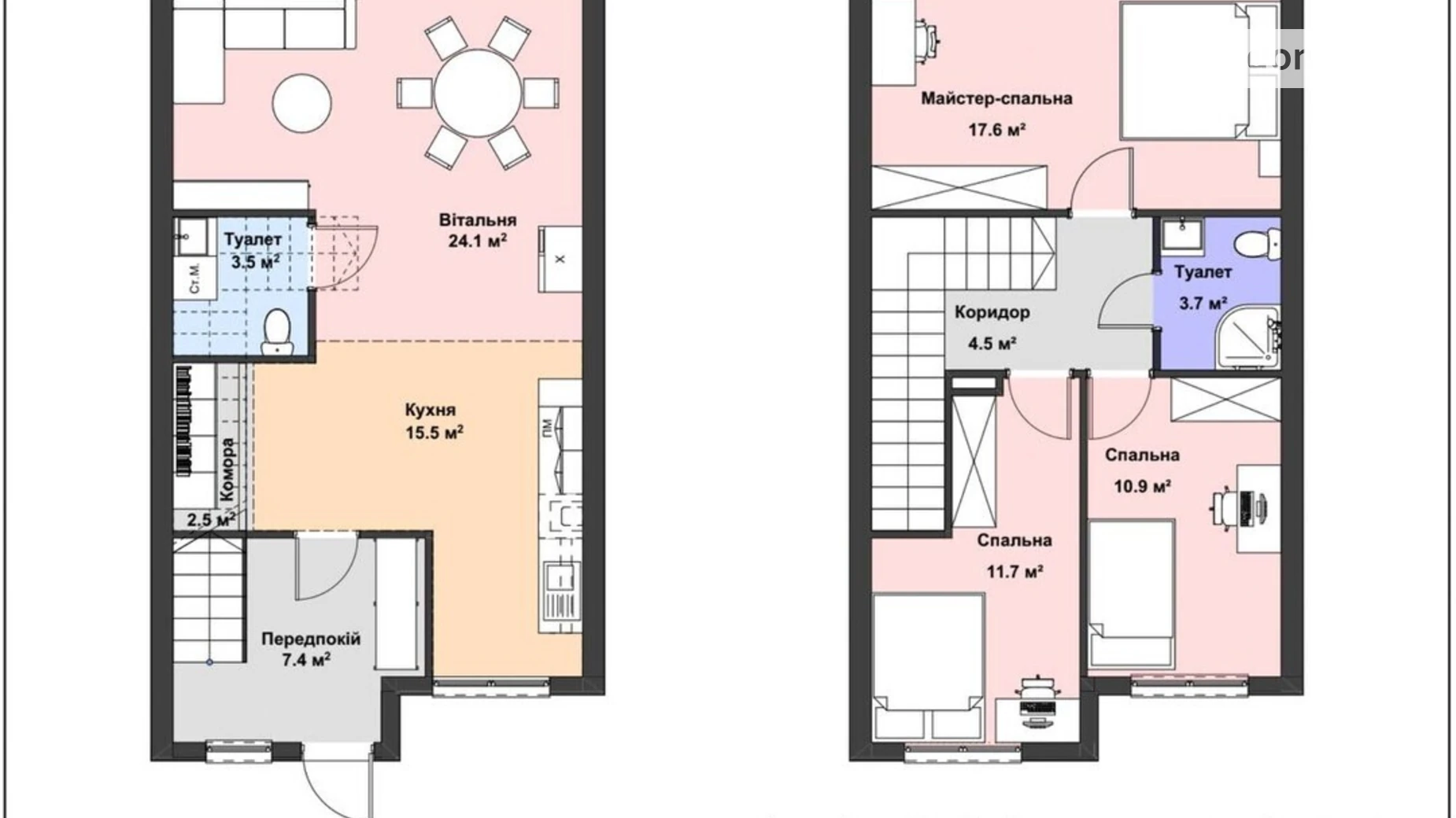 мас. 21 Таирово Таунхаус Cuvee Village, цена: 120278 $ - фото 2