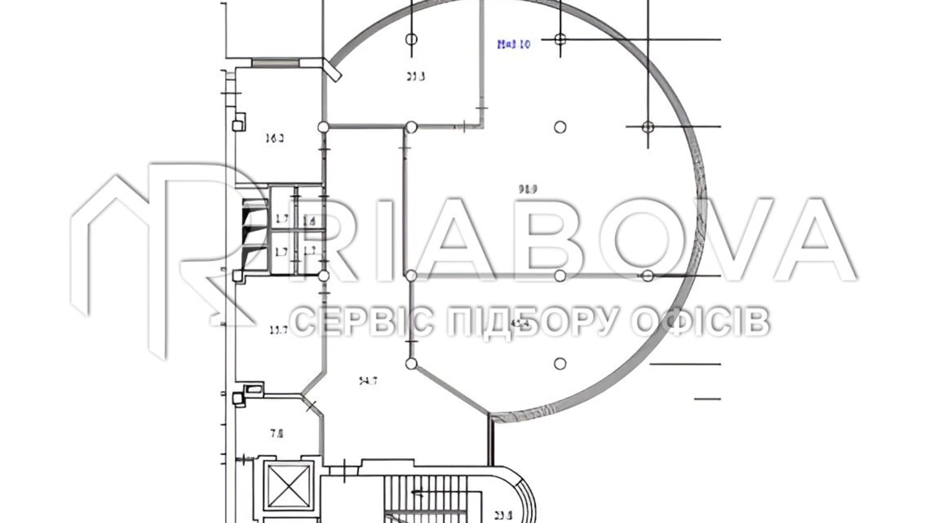 Сдается в аренду офис 270.6 кв. м в бизнес-центре, цена: 4762 $ - фото 2