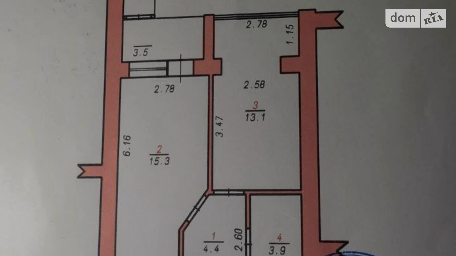 Продается 1-комнатная квартира 40.2 кв. м в Хмельницком, ул. Лесогриневецкая, 24/3 - фото 5