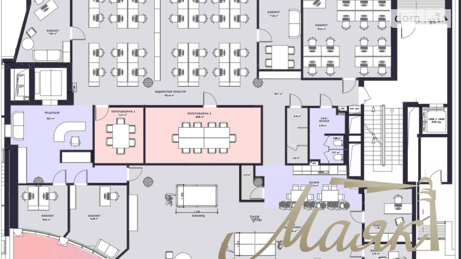 Сдается в аренду офис 555 кв. м в бизнес-центре, цена: 13885 $ - фото 2