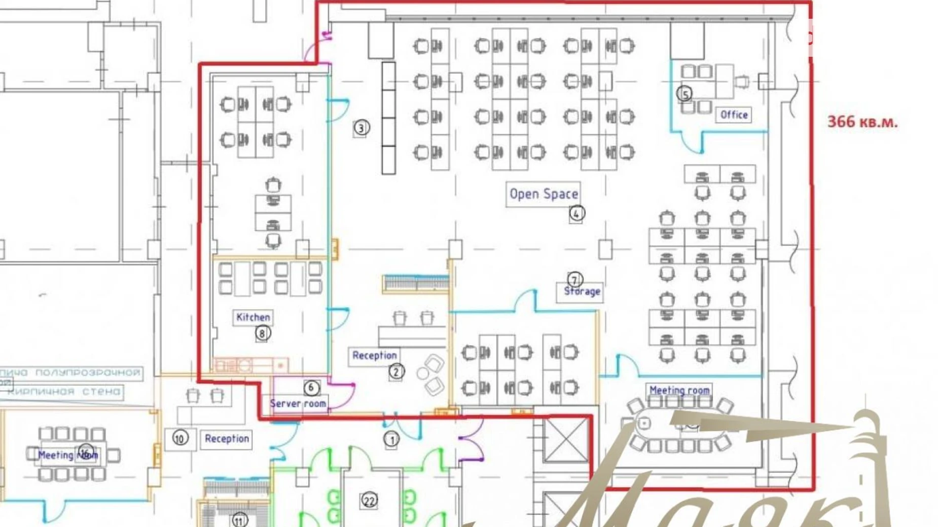 Сдается в аренду офис 409 кв. м в бизнес-центре, цена: 10306 $ - фото 2