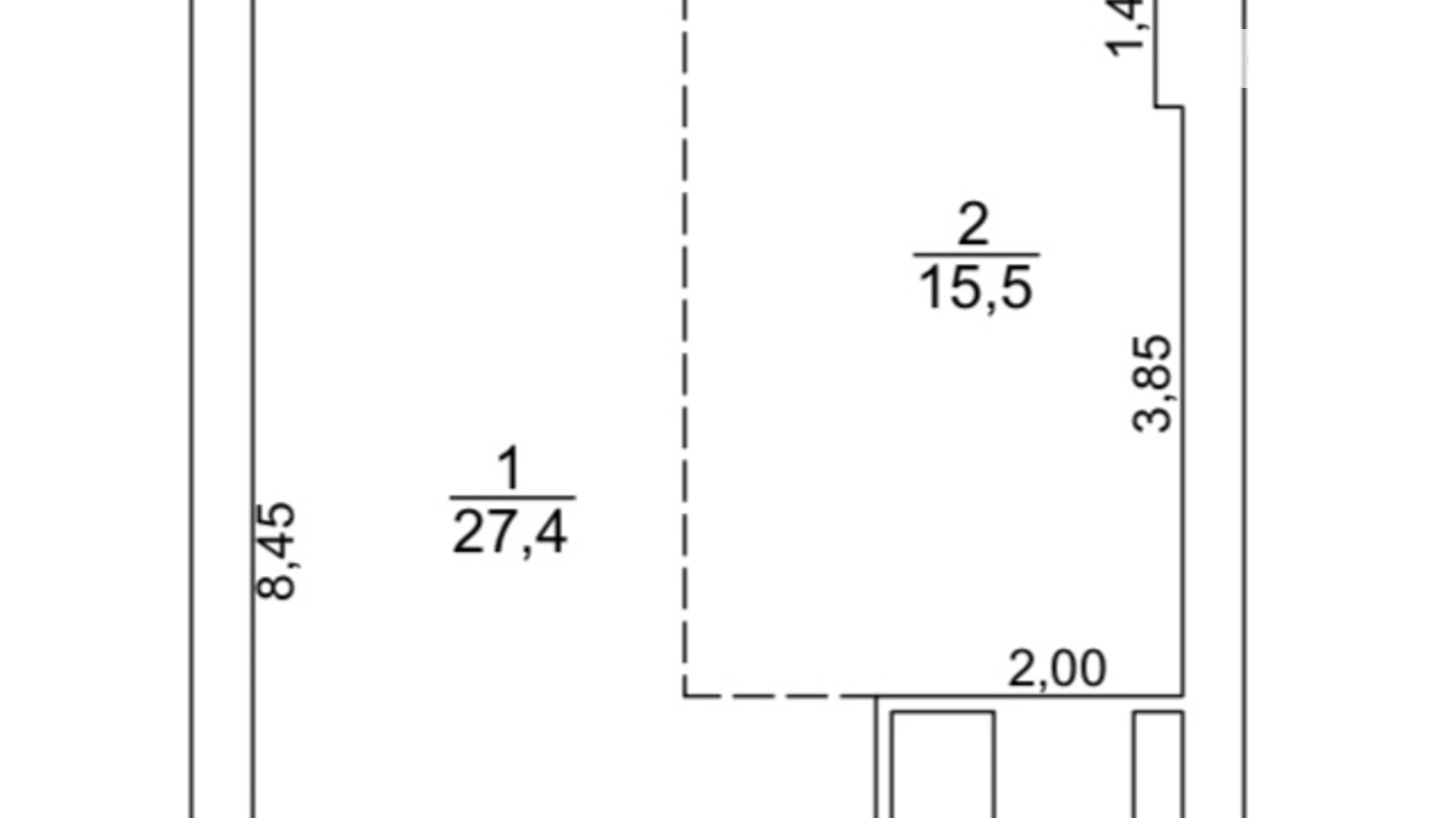 Продается 1-комнатная квартира 47.5 кв. м в Киеве, ул. Кудрявская, 24А - фото 2
