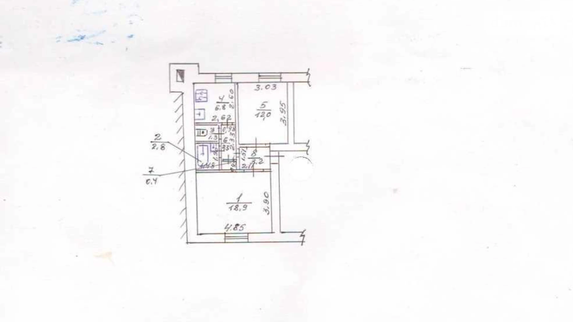 Продается 2-комнатная квартира 47.7 кв. м в Полтаве, ул. Соборности(Октябрьская) - фото 2